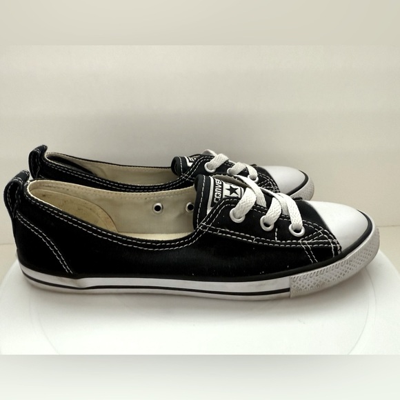 Converse Chuck Taylor All Star Ballet Lace Slip in Black - Picture 3 of 9